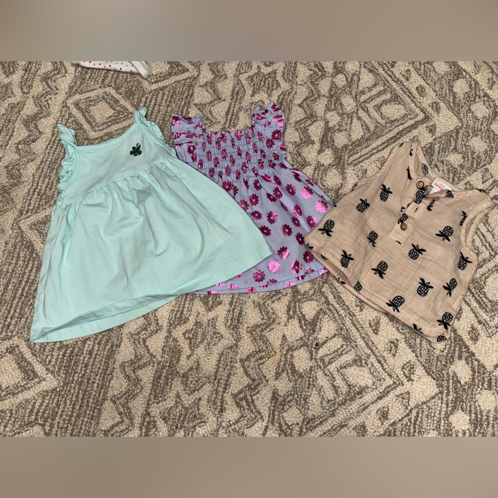3 outfits— 2 dresses & a pineapple shirt!